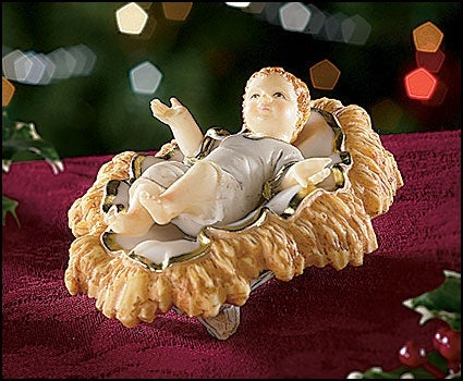 PLACEHOLDER - DO NOT PURCHASE Infant Jesus in crib - 2 pieces (2-3/4")