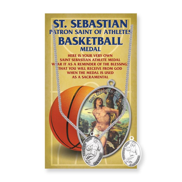 OVAL ST. SEBASTIAN MEN'S ATHLETIC MEDAL