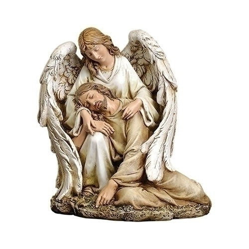 Angel Comforting Christ - 7.25" Statue