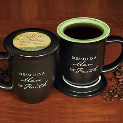 Man of Faith Mug and Coaster Set