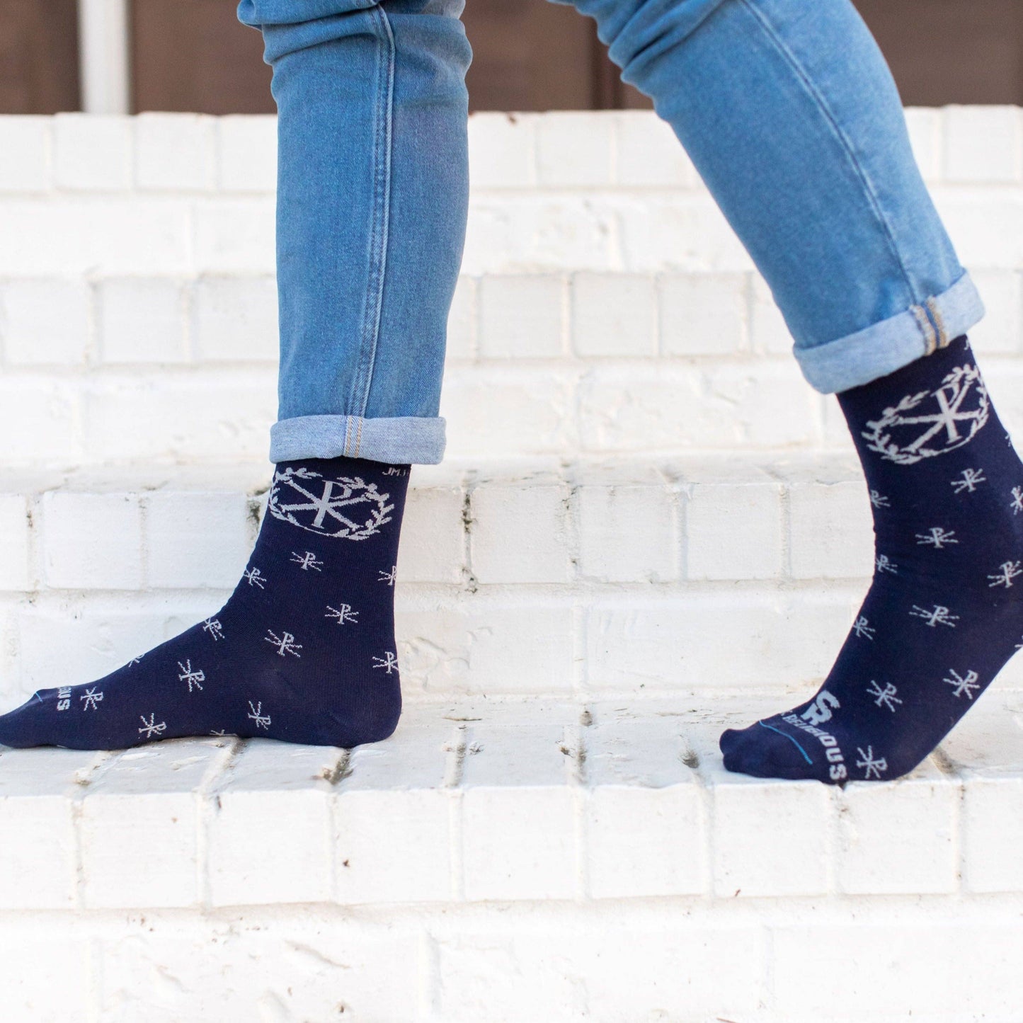Chi Rho Adult Socks