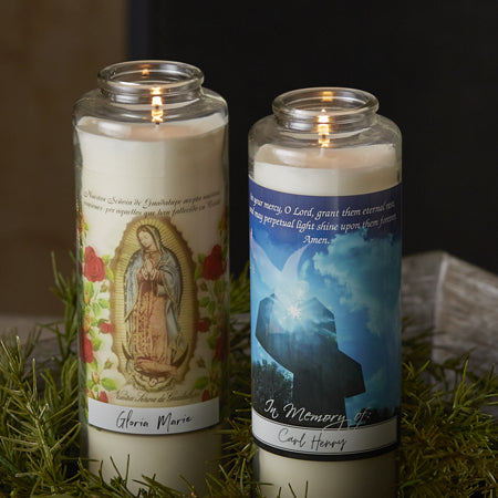 Holy Icons White Prayer Intention Candle