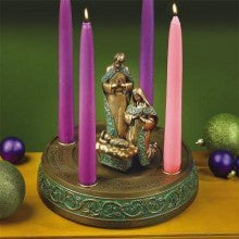 Holy Family Advent Wreath with candles