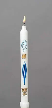 Baptismal Candle, Fist Light - 9.25"