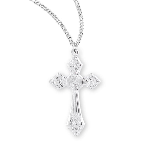 Sterling silver cross with 18 inch chain