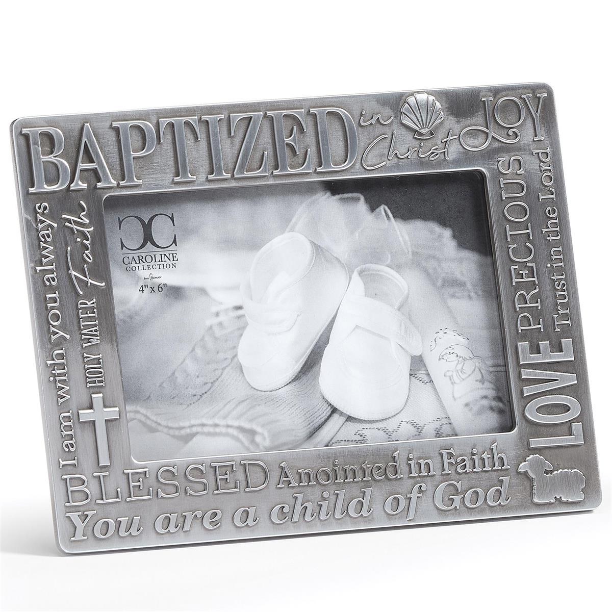 Decorative Words Baptism Frame
