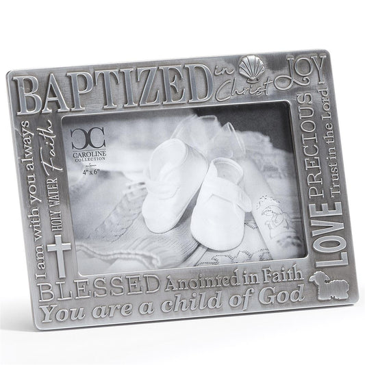 Decorative Words Baptism Frame