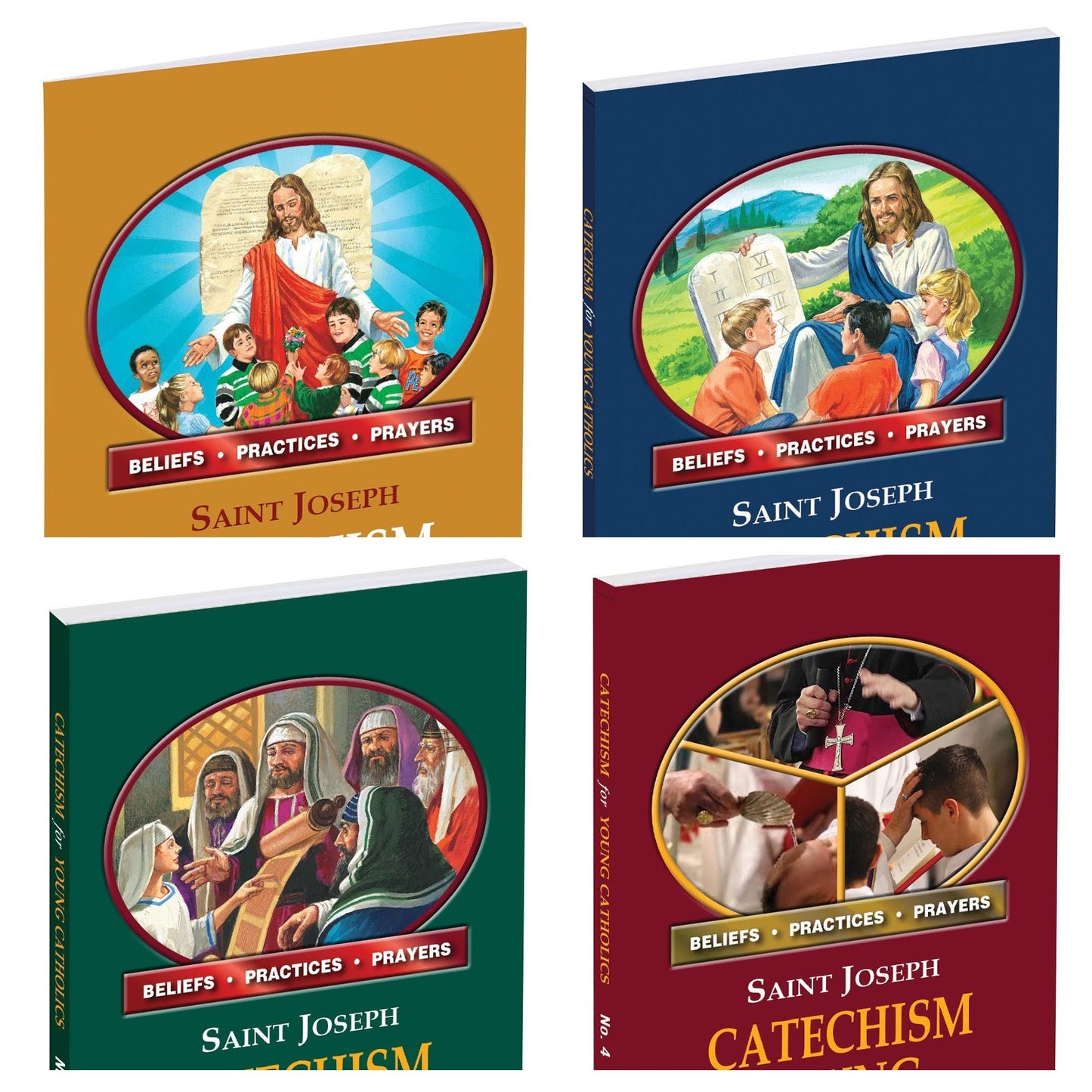 Catechism for Young Catholics, Saint Joseph - Cirruculum 4 Volumes, Grade 1 to Highschool