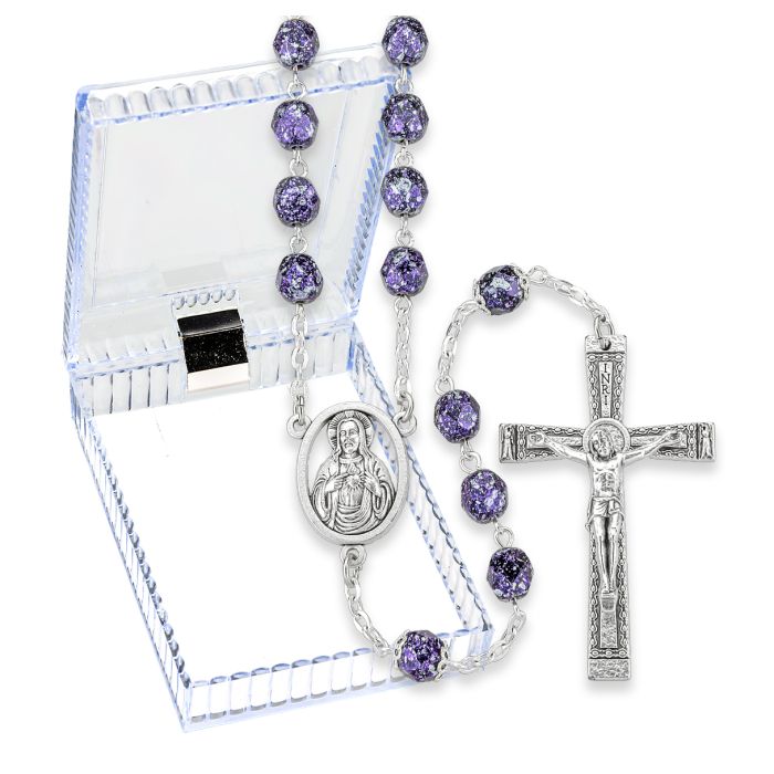 Violet Bead Rosary