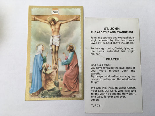 St. John the Apostle and Evangelist - Holy Card - Paper