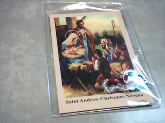 St. Andrew Christmas Novena with multicolored one decade Christmas rosary