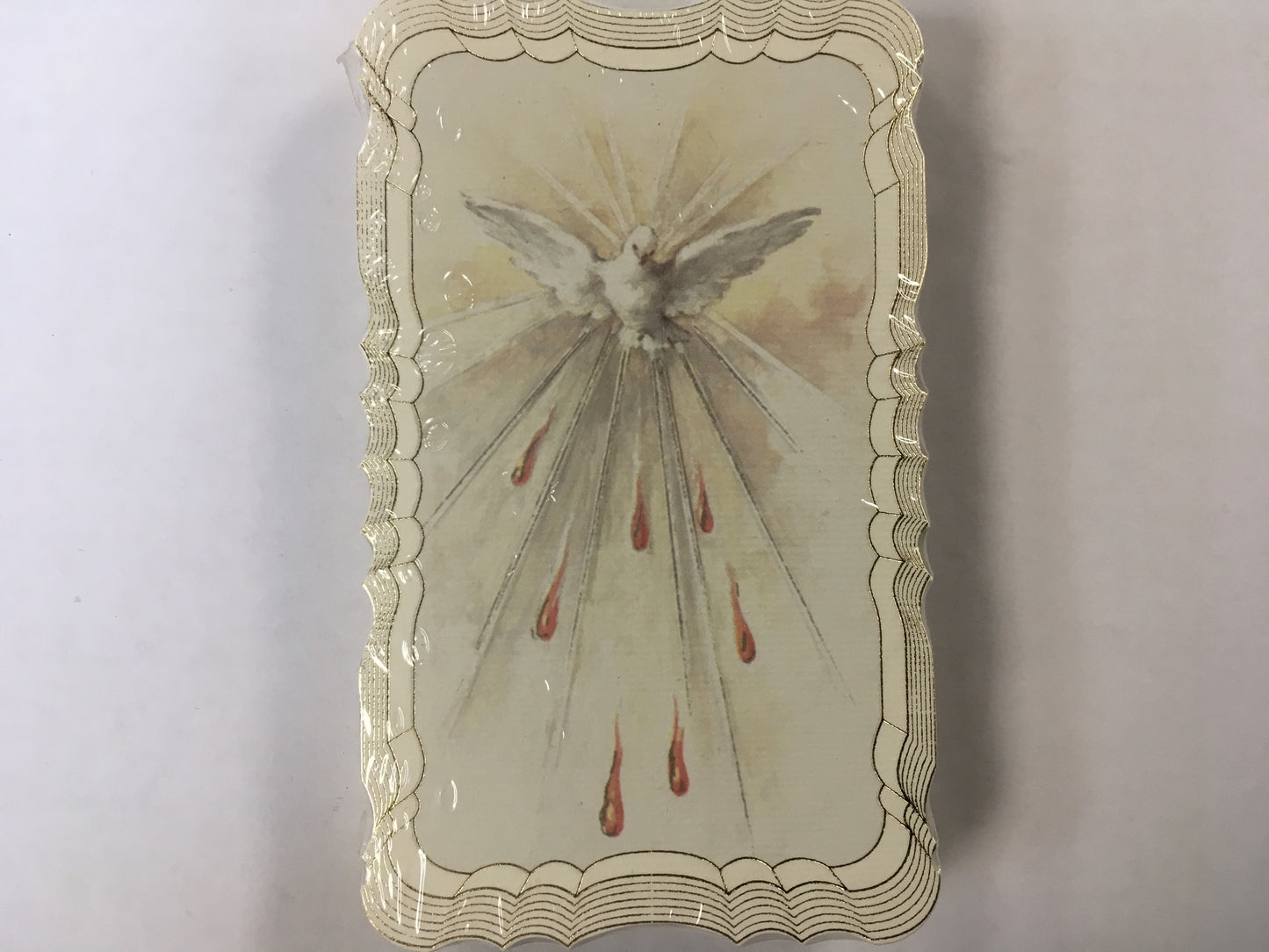 Holy Spirit - Blank Scalloped Edge Holy Card