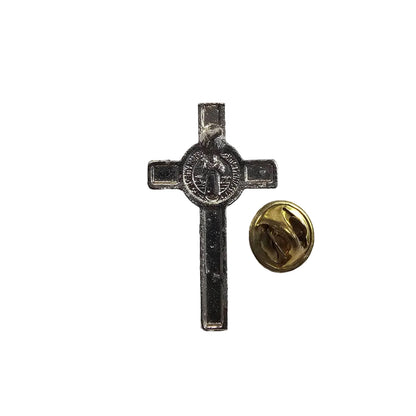St. Benedict Crucifix Lapel Pins In Assorted Colors