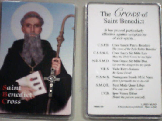 St. Benedict Card with Crucifix