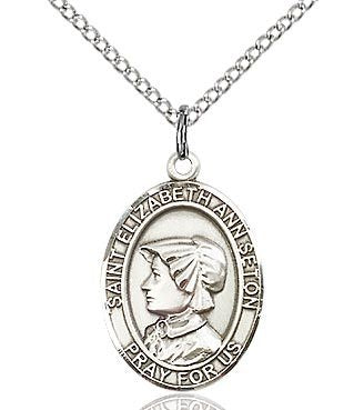 St. Elizabeth Ann Seton - Oval Patron Series- Necklace