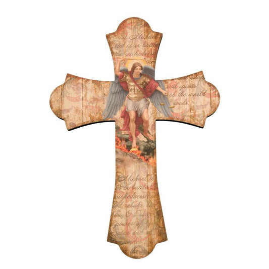 St. Michael Vintage Style Cross