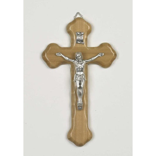 Olive Wood Crucifix - 8"