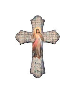 Divine Mercy Vintage Style Cross