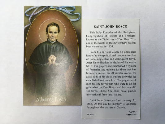 St. John Bosco - Holy Card (Limited)