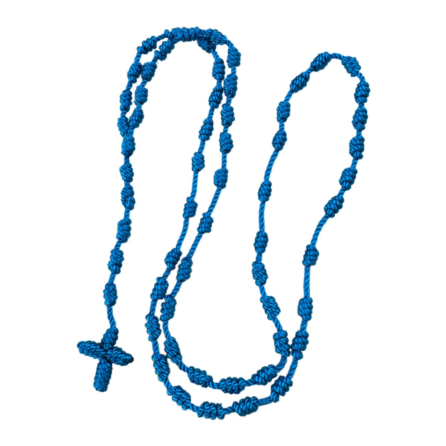 Rosary - Rope BLUE  18"
