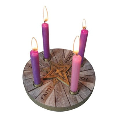 Hope Peace Faith Joy, Mini Advent Wreath