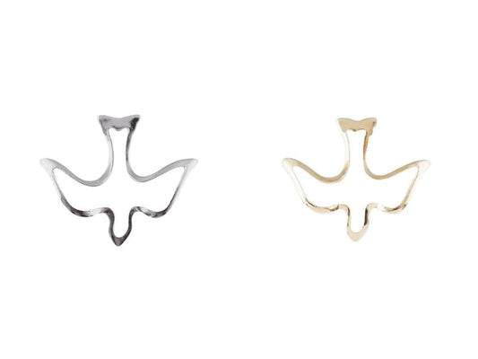Holy Spirit Dove Outline Lapel Pin