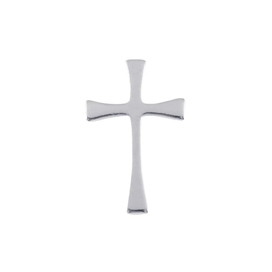 Silver Cross Lapel Pin