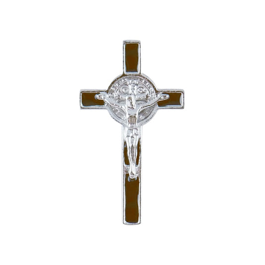 St. Benedict Crucifix Lapel Pins In Assorted Colors