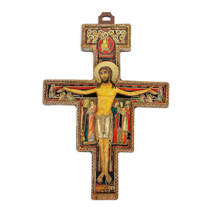 12" San Damiano Wood Crucifix