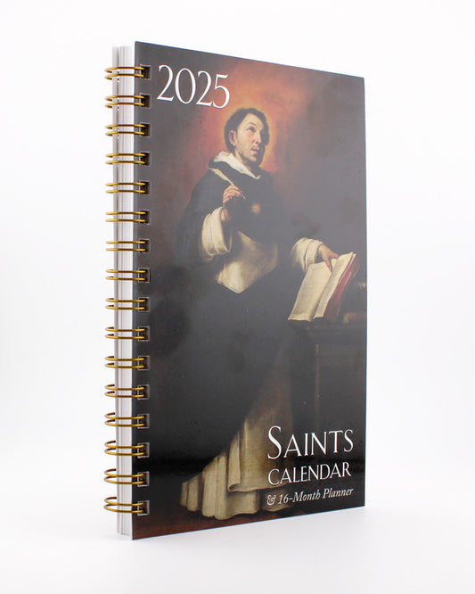 2025 Saints Calendar & Planner, 16 Month