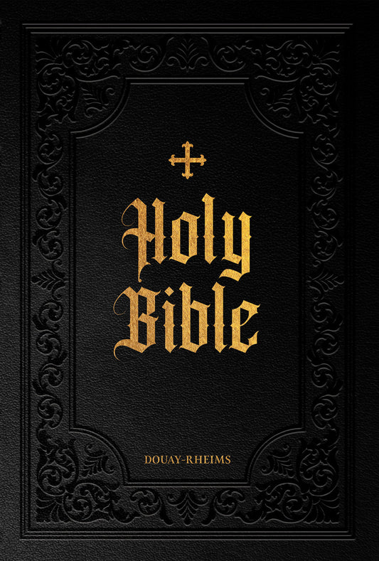 Douay Rheims Holy Bible - Large Print with Words of Christ in Red