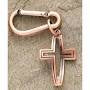 3.5 inch bronze cross fish back pack clip