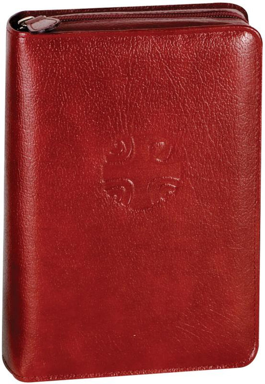 Christian Prayer leather zippered case