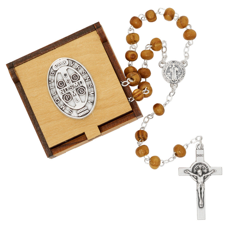 St. Benedict Rosary with Keepsake Box