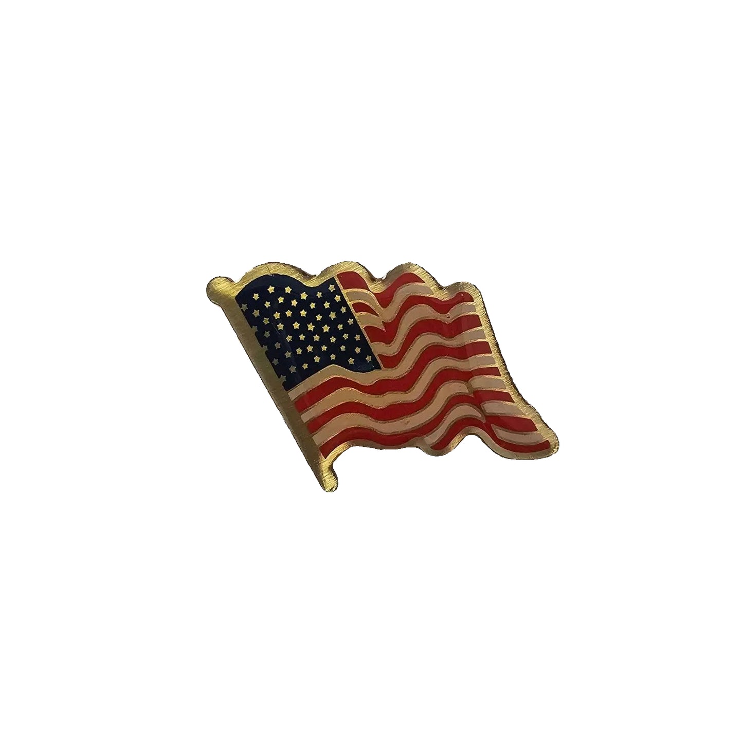 Gilded American Flag - Lapel Pin
