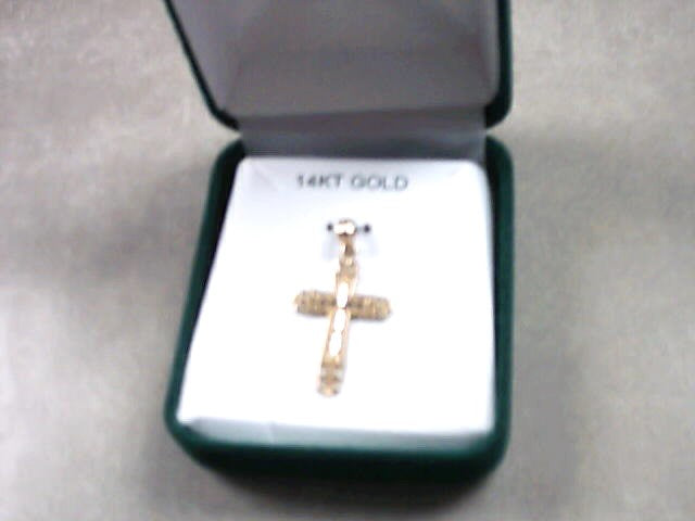 14 karat gold cross
