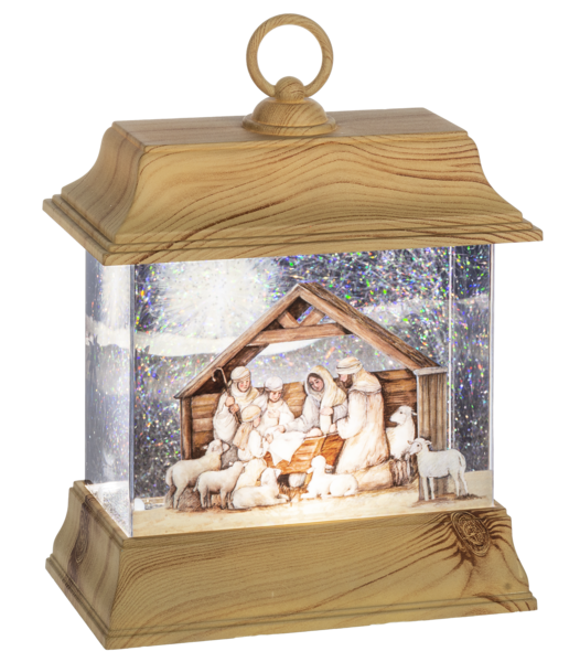 Light Up Nativity Lantern