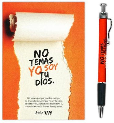 No temas, libreta + boligrafo (Isaias 41:10)