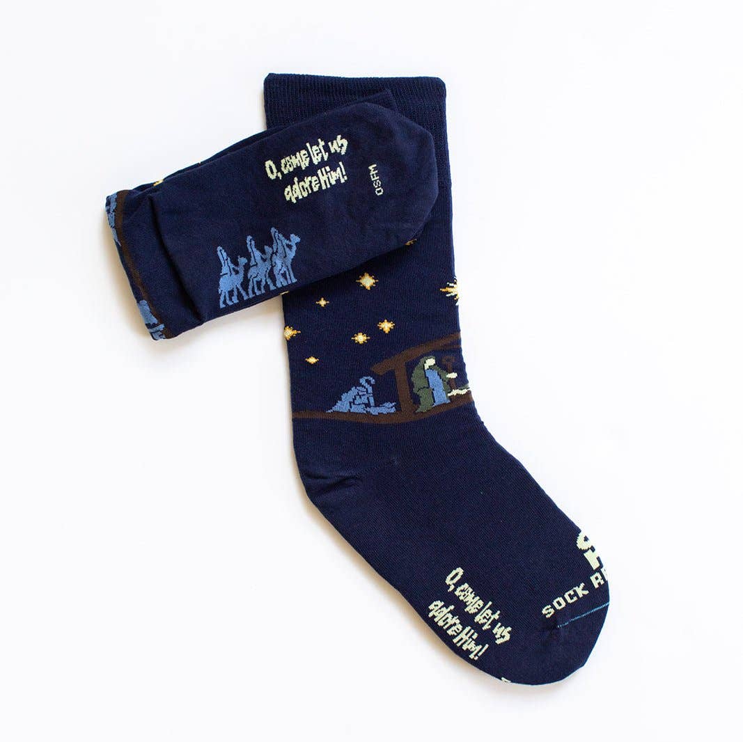 Nativity Adult Socks