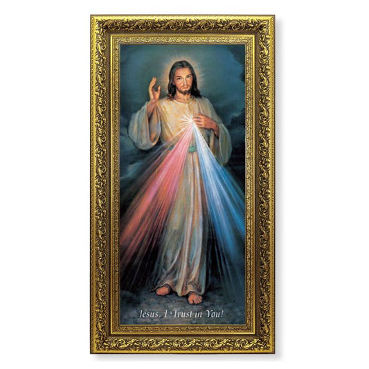 Divine Mercy 11 5/8 X 19 Print Framed