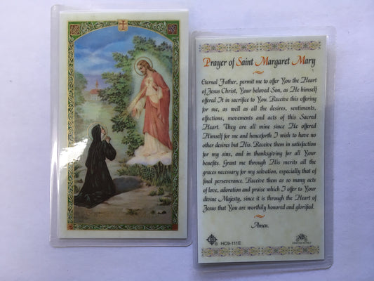 St. Margaret Mary - Holy Card - SFI