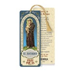 SAINT ANTHONY LAMINATED BOOKMARK WITH TASSEL