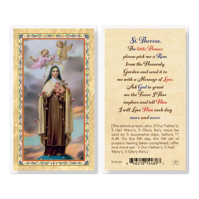 St. Therese of Lisiuex  Holy Card