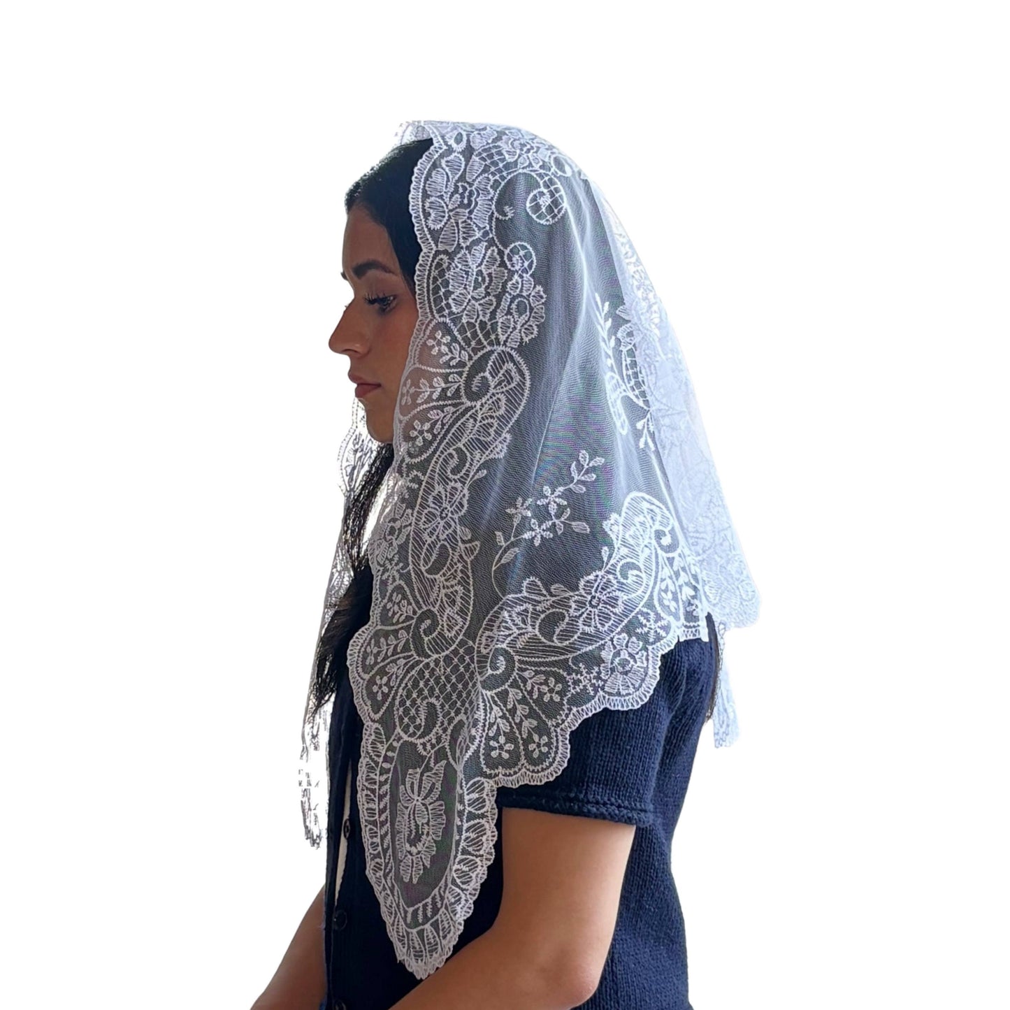 St. Catalina Thomas, Church Veil - WHITE