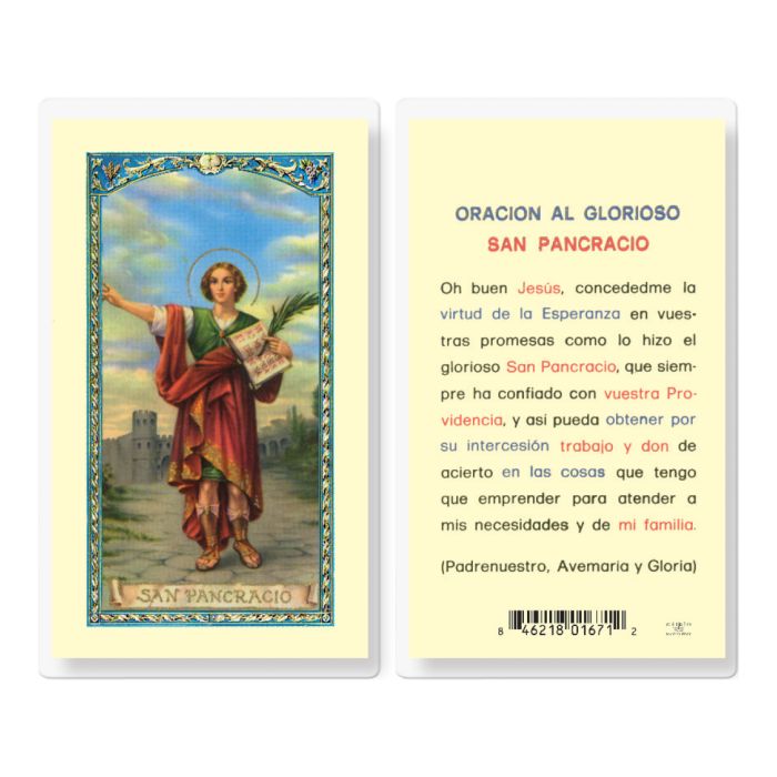 San Pancracio Holy Card