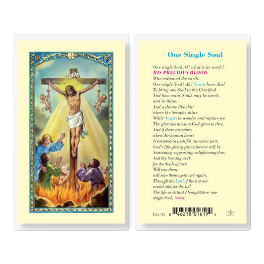 One Single Soul Holy Card