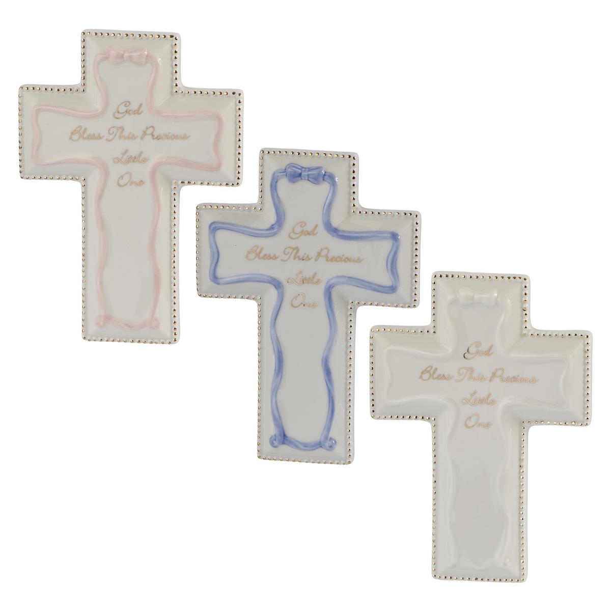 God Bless This Precious Little One Wall Cross