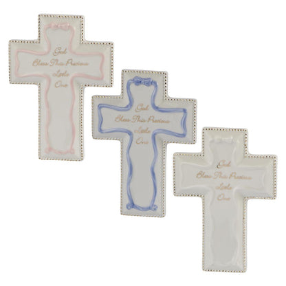 God Bless This Precious Little One Wall Cross