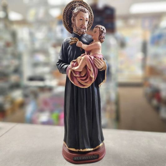 St. Cayetano, Liscano - 11.75" Statue