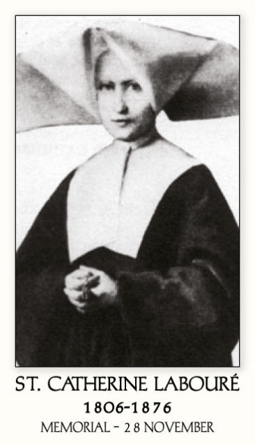 Prayer of Saint Catherine Laboure Holy Card